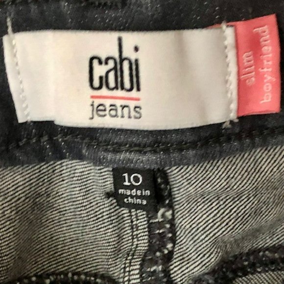 CAbi Slim Boyfriend Jeans - Charcoal Gray - 10 - Picture 5 of 10